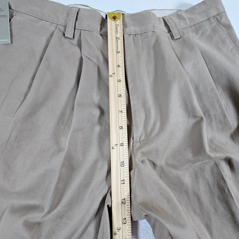 Dockers True Chino Pants Mens 34x34 Khaki D4 Relaxed Fit Pleated 406951024 NEW